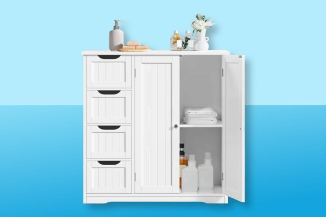 Este gabinete de almacenamiento de baño ahora cuesta $ 110 en Wayfair


