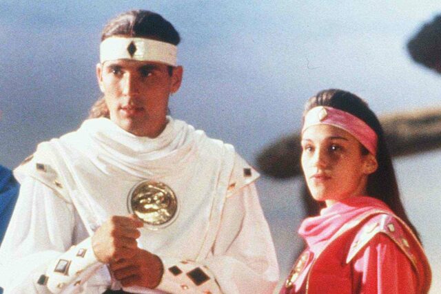 Power Rangers Amy Jo Johnson comparte una foto con Jason David Frank

