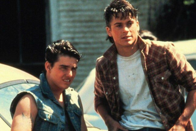 Rob Lowe habla trabajando con Tom Cruise en los extraños de 1983

