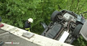 Investigaciones después de un accidente en el puente A7 Investigaciones después de un accidente en el puente A7