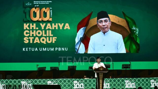 Gus Yahya dijo que Rais Am-Gus Ipul estuvo ausente en Gus Yahya dijo que Rais Am-Gus Ipul estuvo ausente en el evento de Harlah NU
|