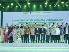 Pegadaian apoya la emisión de fatwa sobre las actividades de comercio de oro por parte de DSN-MUI
| Pegadaian apoya la emisión de fatwa sobre las actividades de comercio de oro por parte de DSN-MUI
|