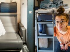 Roomettes versus dormitorio en el tren Amtrak California Zephyr
| Travel,chicago-california-zephyr-2026,travel,lifestyle,photos,photo-slideshow,visual-features,amtrak,amtrak-roomette,amtrak-bedroom,overnight-trains Roomettes versus dormitorio en el tren Amtrak California Zephyr
| Travel,chicago-california-zephyr-2026,travel,lifestyle,photos,photo-slideshow,visual-features,amtrak,amtrak-roomette,amtrak-bedroom,overnight-trains