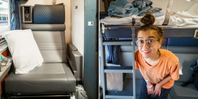 Roomettes versus dormitorio en el tren Amtrak California Zephyr

 | Travel,chicago-california-zephyr-2026,travel,lifestyle,photos,photo-slideshow,visual-features,amtrak,amtrak-roomette,amtrak-bedroom,overnight-trains