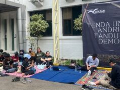 El estudiante preocupado Andrie Yunus acampará en TNI Puspom
| El estudiante preocupado Andrie Yunus acampará en TNI Puspom
|