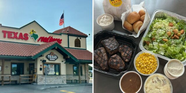 Una familia prueba el paquete familiar Texas Roadhouse por $55, excelente relación calidad-precio

 | Food,Retail,freelancer-le,texas-roadhouse,meal-deal,family,dinner,trump-world-big-bet,chain-restaurant,chain-restaurants,steak,labor-day-save-2025,kitchen-table-big-bet