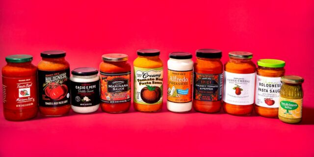Probé todas las salsas para pasta en Trader Joe's, clasificadas de peor a mejor

 | Food,features,food,lifestyle,trader-joes,trader-joes-foods,evergreen-story,pasta-sauce,sauce,alfredo,pesto,tomato-sauce,marinara-sauce,taste-test,review,insider-photo,freelancer-le