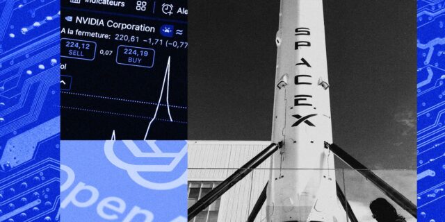 El momento decisivo de la IA en relación con el El momento decisivo de la IA en relación con el COVID: salida a bolsa de SpaceX, Anthropic, OpenAI, Nvidia
| Tech,Discourse,artificial-intelligence,changing-workplace-big-bet,nvidia,openai,anthropic,spacex,space-x-ipo,daily-discourse,discourse,discourse-staff,bi-illustration,alyssa-powell