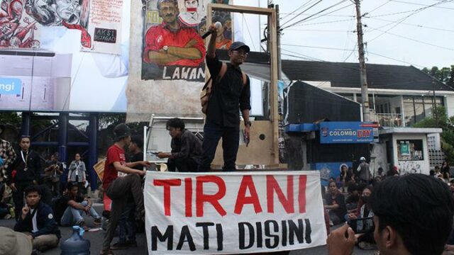 La protesta estudiantil de hoy en Yogyakarta se centra en Gejayan

 | 