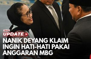 Nanik se reúne con Prabowo e informa sobre la eficiencia presupuestaria de MBG
| Nanik se reúne con Prabowo e informa sobre la eficiencia presupuestaria de MBG
|