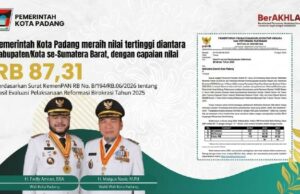 La ciudad de Padang logra el índice de reforma burocrática más alto en Sumatra Occidental
| La ciudad de Padang logra el índice de reforma burocrática más alto en Sumatra Occidental
|