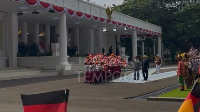 Prabowo recibe al presidente alemán en el Palacio Merdeka

 | 