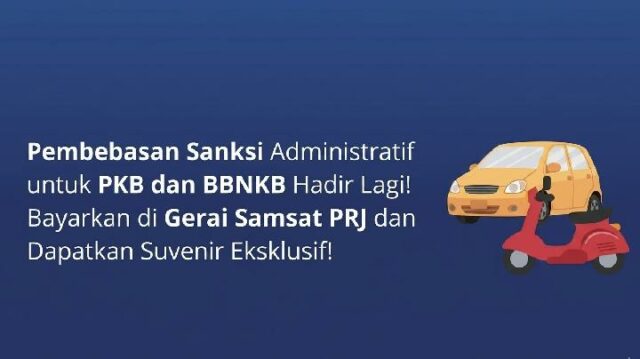 DKI Bapenda abre servicios Samsat en PRJ y exime de las sanciones de PKB y BBNKB

 | 
