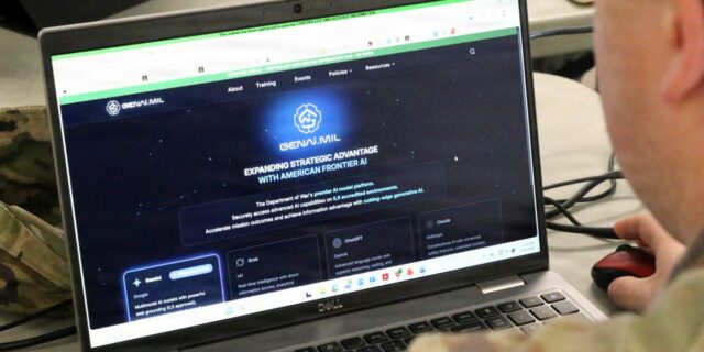 1,5 millones de trabajadores del Departamento de Defensa utilizan diariamente 1,5 millones de trabajadores del Departamento de Defensa utilizan diariamente un programa militar de inteligencia artificial: gerente
| Military & Defense,defense,ai