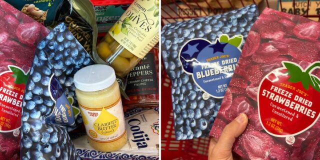 Soy chef profesional y desarrollador de recetas. Cada vez que voy a Trader Joe's, busco estos 11 sabrosos alimentos básicos.

 | Food,trader-joes-diaries,trader-joes,professional-chef,groceries,trader-joes-foods,freelancer-le,evergreen-story