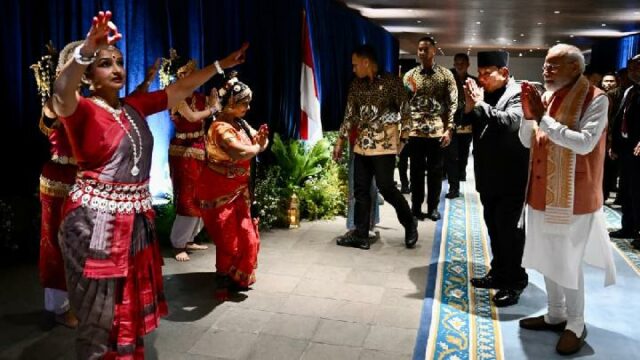 Prabowo asiste a un evento de la diáspora india en Prabowo asiste a un evento de la diáspora india en Senayan
|